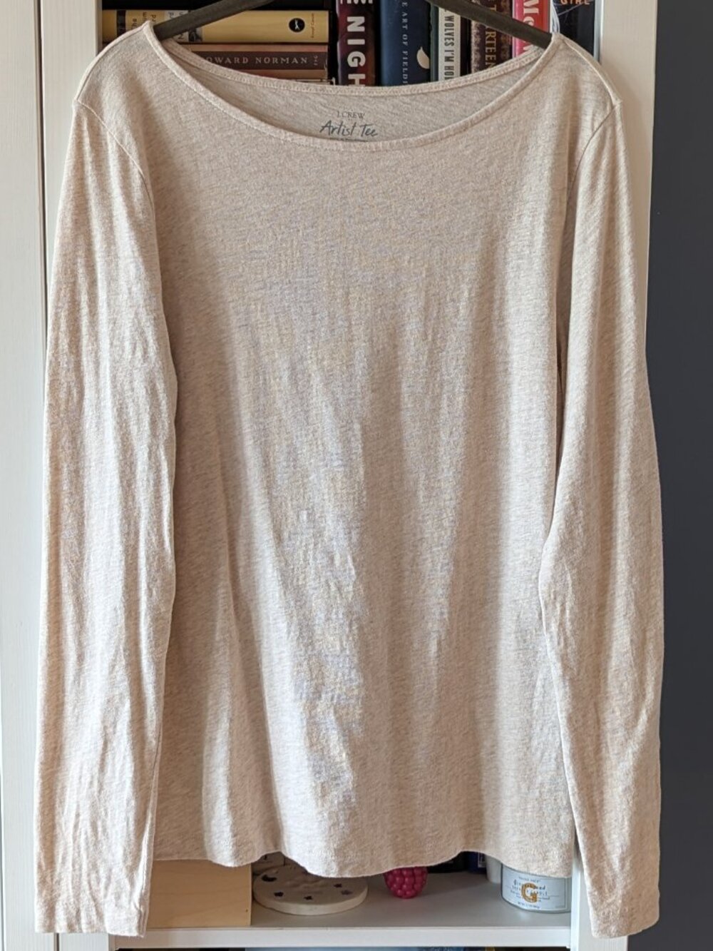 J. Crew Factory Artist Tee / Heather Oatmeal / Size M